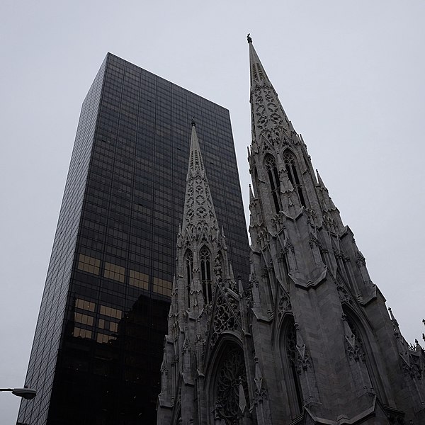 File:Olympic Tower and St. Patrick's Cathedral.jpg