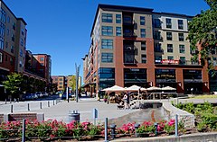 Apartments in the Platform District in 2016 Orenco Station Plaza and Rowlock Apartments (2016).jpg