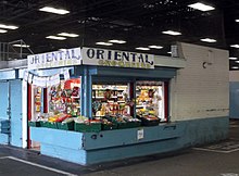 A stall in the covered market Oriental groceries, Queens Market, Green Street E13 (geograph 3349026).jpg