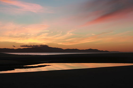 Sunset at Otama Beach, Coromandel, New Zealand.