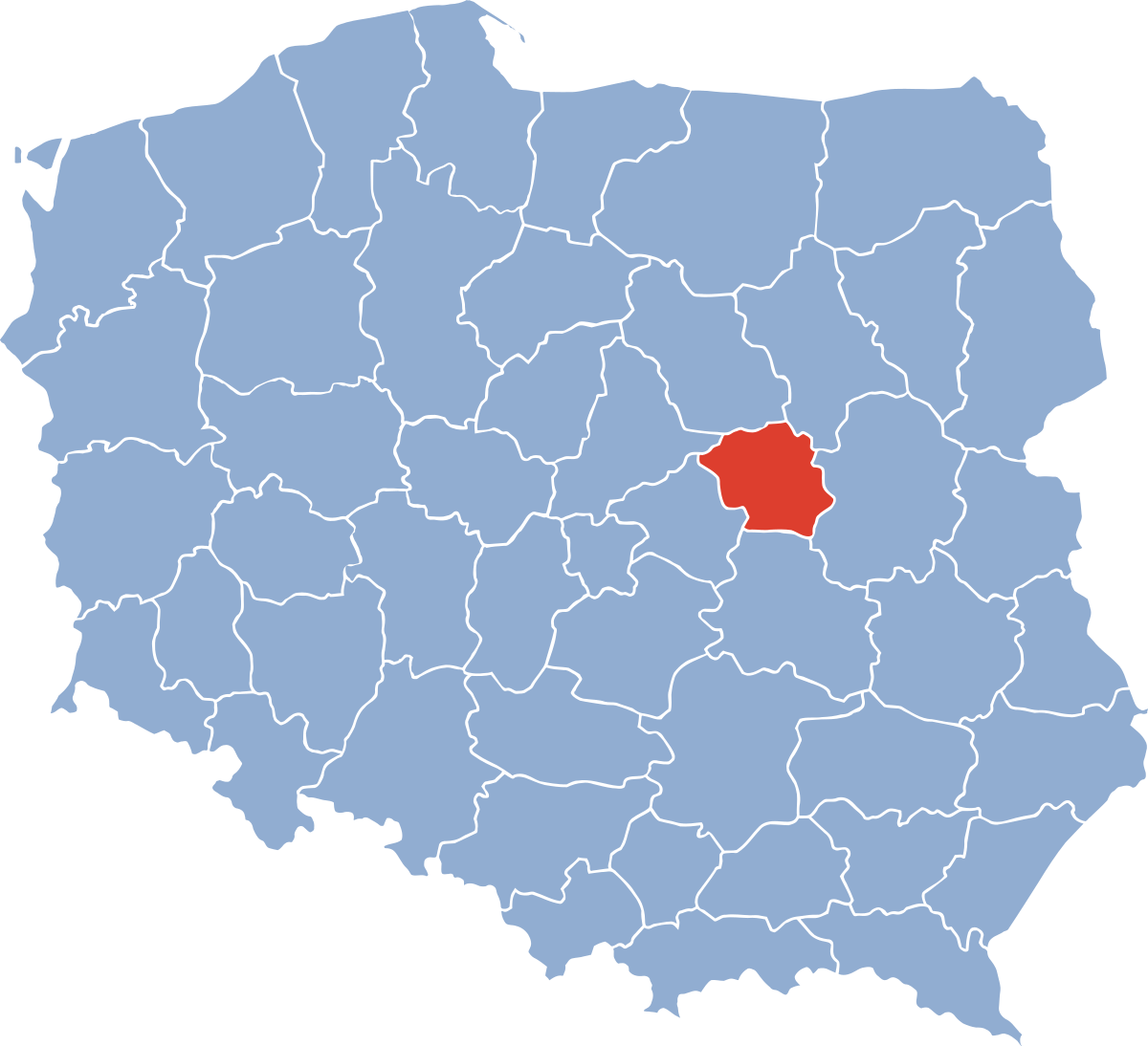 mapa polski z warszawą Województwo warszawskie (1975–1998) – Wikipedia, wolna encyklopedia