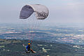 * Nomination Paraglider on the Puy de Dome. --Medium69 08:54, 11 September 2015 (UTC) * Promotion  Support OK, but with a crop to the left, you can make the composition more interesting (rule of thirds/golden ration). --C messier 12:09, 19 September 2015 (UTC)