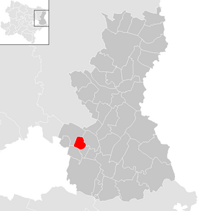 Location of the Parbasdorf municipality in the Gänserndorf district (clickable map)
