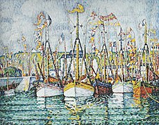 Paul Signac, Bénédiction des thoniers à Groix c.1923