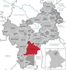 Läget för Pegnitz i Landkreis Bayreuth