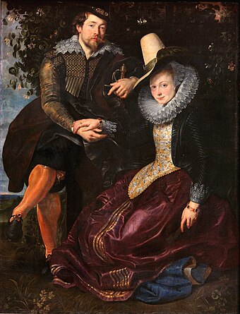 Rubens and Isabella Brandt, the Honeysuckle Bower, c. 1609. Alte Pinakothek