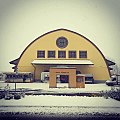 Piazza del Mercato ed Ex Ammasso del grano con neve