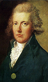William Pitt de Jongere in een schilderij toegeschreven aan Thomas Gainsborough