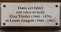 Plaque Aragon Triolet, 56 rue de Varenne, Paris 7e.jpg