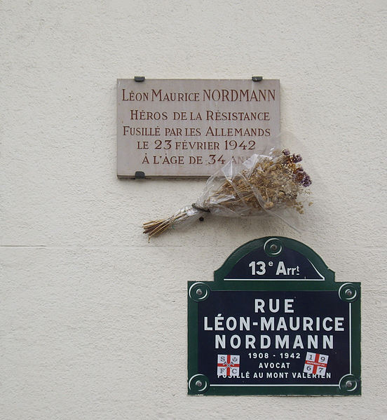 File:Plaque Nordmann, 100 rue Léon-Maurice Nordmann, Paris 13.jpg