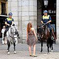 Police horses at the square