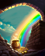 Pot of gold at the end of a rainbow.png