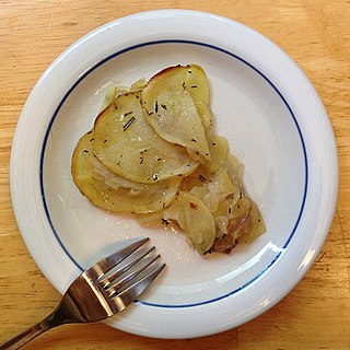 <i>Pommes boulangère</i> Savoury dish