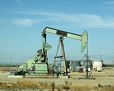 Nodding donkey pump in California, USA