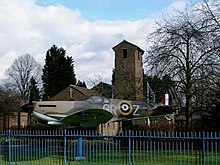 St George's Chapel of Remembrance, with a replica Spitfire outside