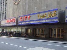 Seen from 51st Street Radio City Music Hall 1a.jpg