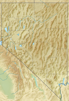 Location map of Nevada in the USA