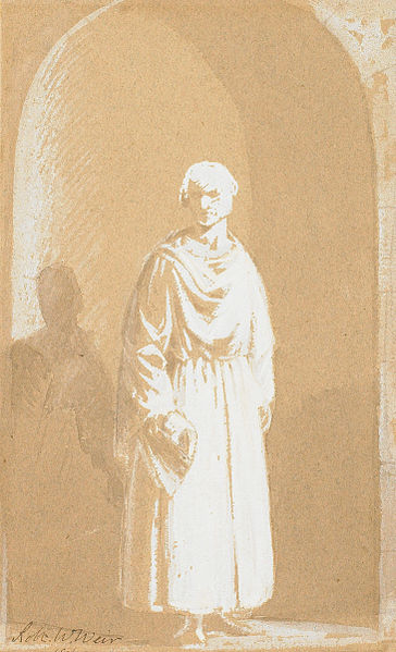 File:Robed Man in an Archway - Robert Walter Weir.jpg