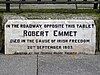 Robert Emmet Tablet - 131 Tomas ko'chasi savdogarlari Quay Dublin Ireland.jpg