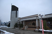 Roggwil's Catholic church Roggwil katolika preghejo de la komunumo Langenthal 031.jpg