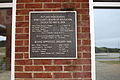 Rutland High School dedication plaque