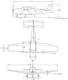 3-view line drawing of the Ryan L-17 Ryan L-17 3-view line drawing.png