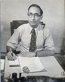 Ikram at his desk, c. 1935
