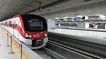 The SRT Dark Red Line at Krung Thep Aphiwat Station SRT Dark Red Line at Bang Sue Grand Station 20211114-2.jpg