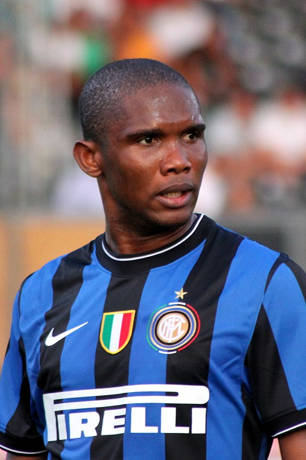 Eto’o playing for Inter Milan in August 2009.