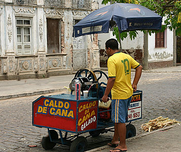 Hand-made cane juice Santo Amaro das Brotas.Bresil