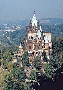 The castle Schloss Drachenburg is one of the landmarks of Seven Hills