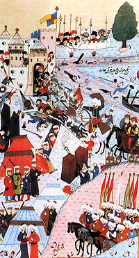 The 1456 Siege of Belgrade by Ottoman Sultan Mehmed II Siege of Nandorfehervar.jpg