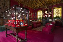 The restored Smoking Room with Renaissance treasures