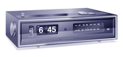 「パタパタ時計」方式の「めざまし時計+ラジオ」(SONY FC-59W)