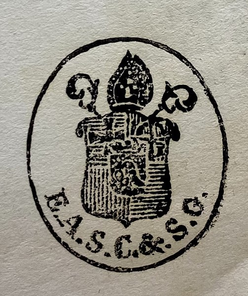 File:Stempel Wappen Abt Edmund Komáromy.jpg