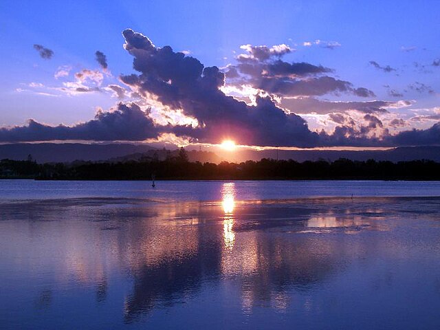 Sunset over Lake Illawarra