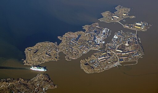 Festung Suomenlinna, Luftbild (UNESCO-Welterbe in Finnland)