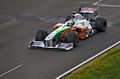 Sutil testing at Barcelona, March