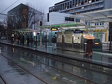 Le quai nord de la station Montsouris.