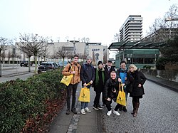 Team Wiki Loves Broadcast (WLB) bei ARD aktuell/ tagesschau (Hamburg, Januar 2023)