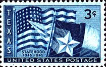 Texas statehood
1945 issue Texas Statehood 1945 Issue-3c.jpg