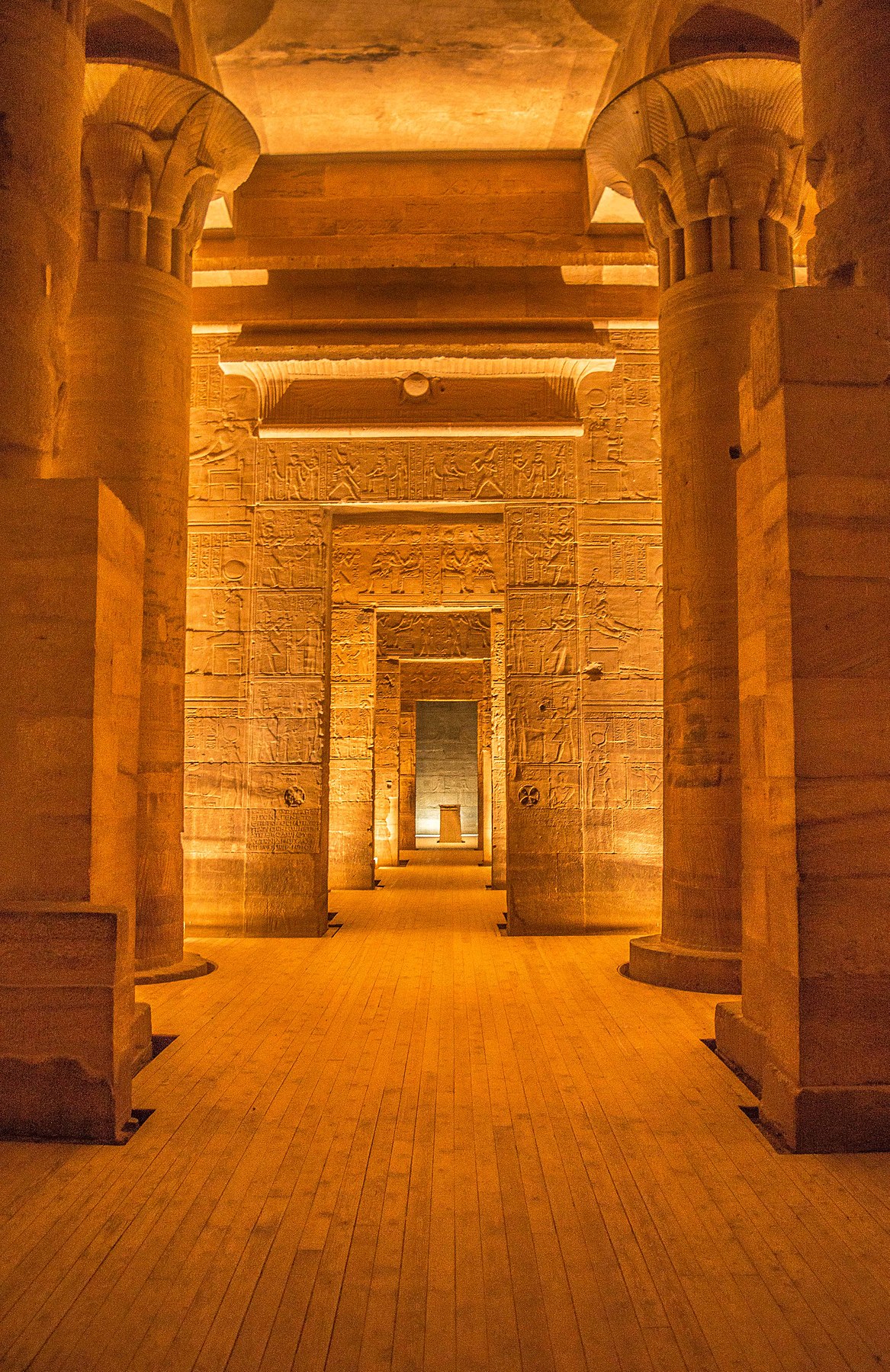 the Holy of Holies in Philae Temple by Ahmed Emad