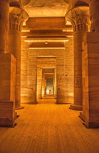 the Holy of Holies in Philae Temple by Ahmed Emad