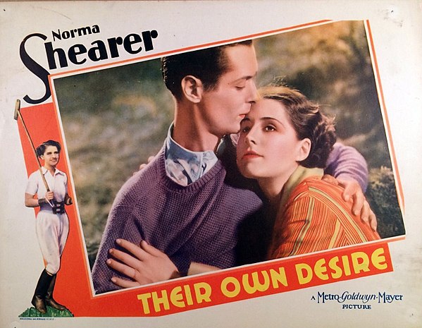 Lobby card for Their Own Desire (1929)