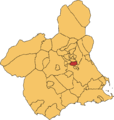 Розташування муніципалітету у провінції Мурсія