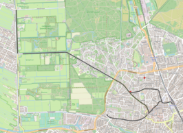 Tramlijn Hilversum - 's-Graveland op de kaart