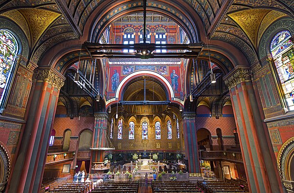 The church's interior in 2014