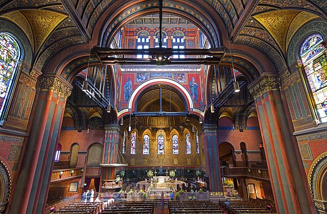 The church's interior in 2014