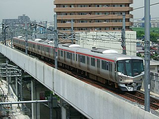 Tsukuba Express Railway line in Tokyo, Japan