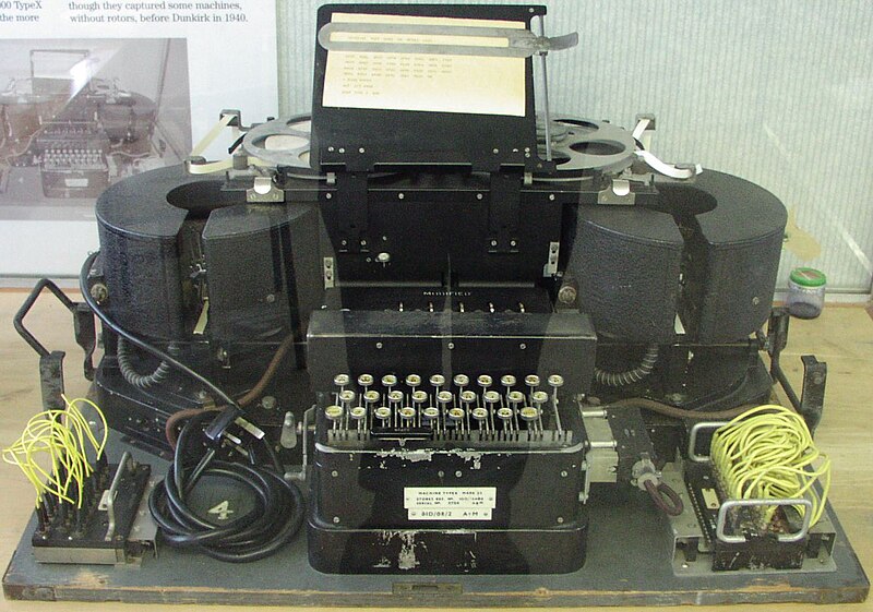 Mark 23 Typex Machine 1074, The image shows a typical Typex…